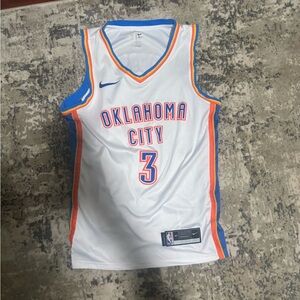 NBA White and Blue Basketball Jersey Oklahoma City